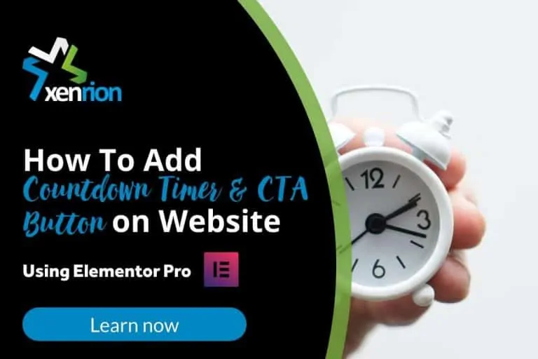How To Add Countdown Timer & CTA Using Elementor Pro