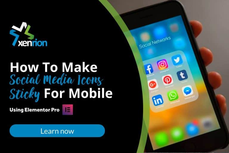 [Video] How To Make Social Media Icons Sticky For Mobile