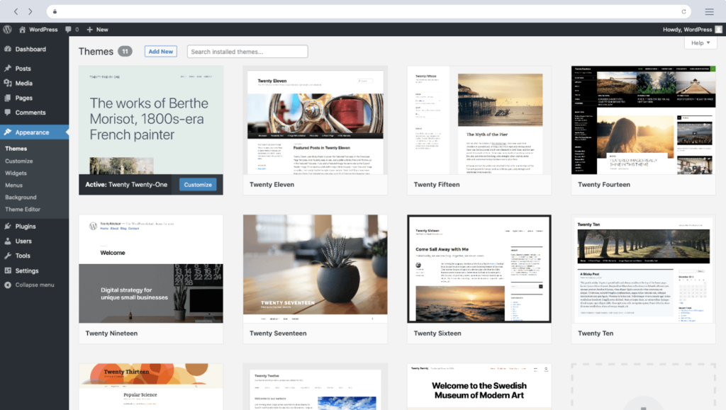 wordpress website design package